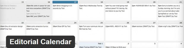 plugin wordpress editorial calendar