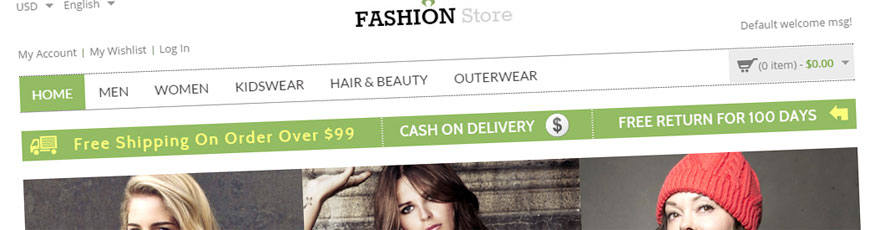 fashion store theme magento