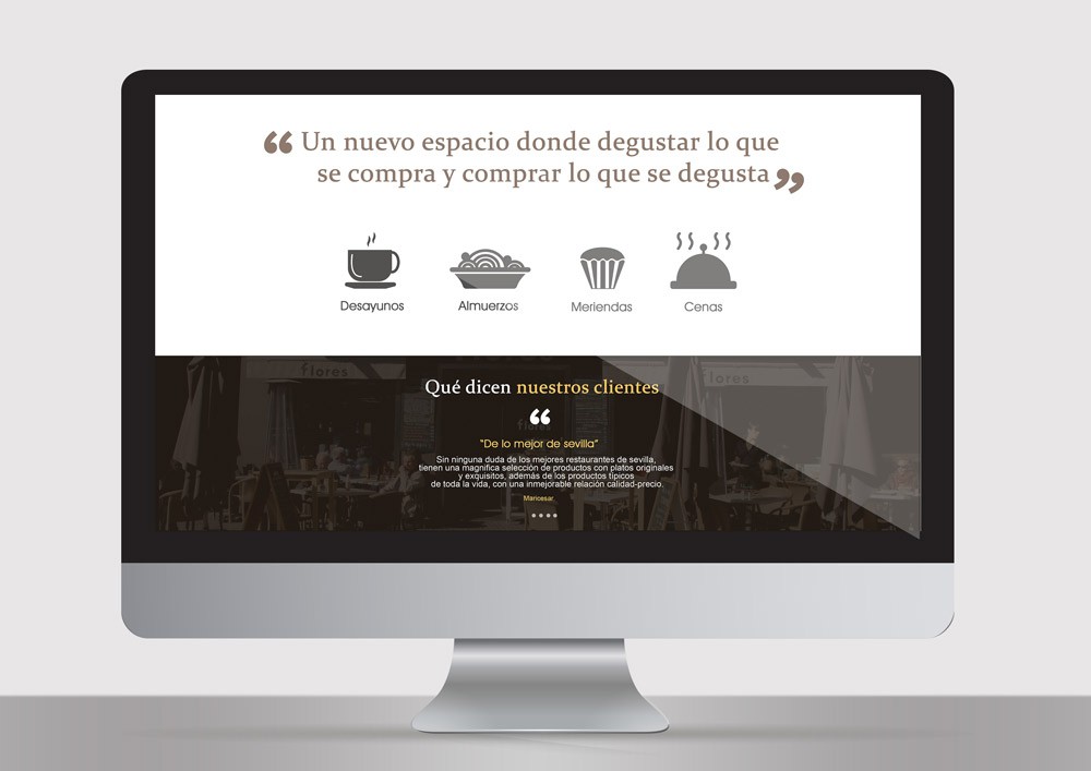 diseño web flores gourmet