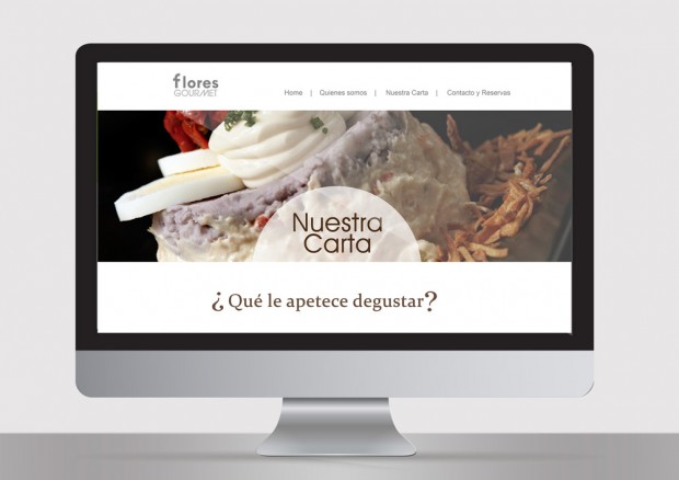 diseño web flores gourmet