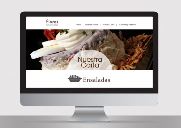 diseño web flores gourmet