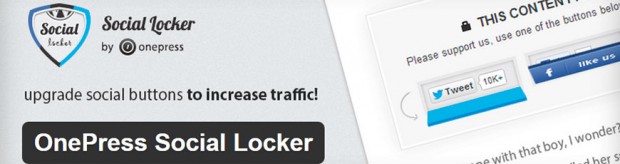 plugin OnePress Social Locker